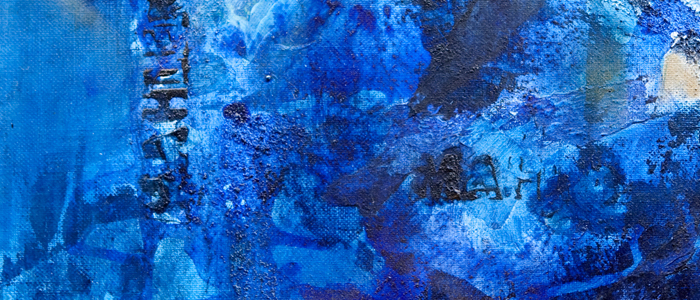 Sabine Tabachnik peinture bleue